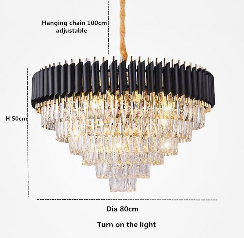 Sheila Conical Crystal Chandelier - Yami Lightings