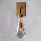 Raindrop Sconce VintageBrass - Yami Lightings