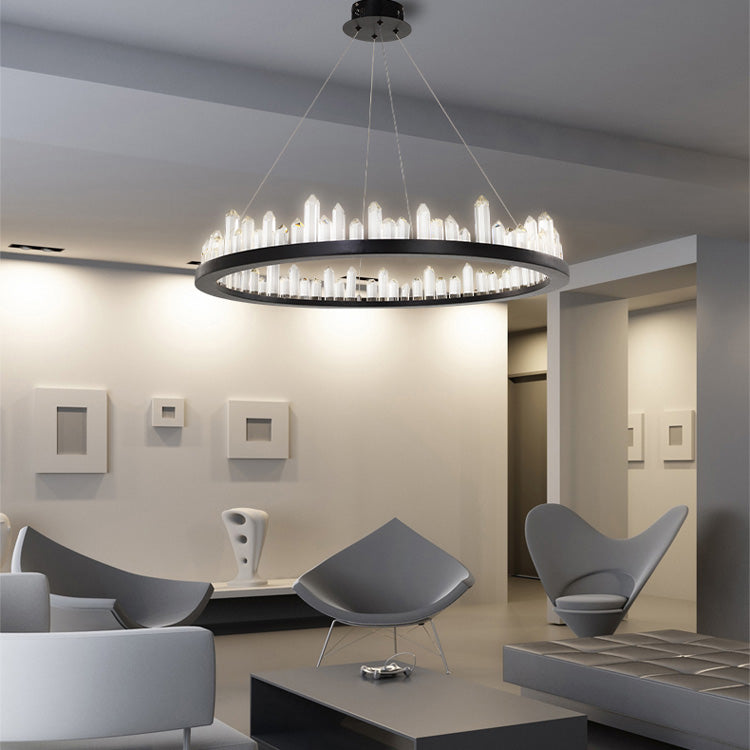 Letitia Crystal Ring Chandelier - Yami Lightings