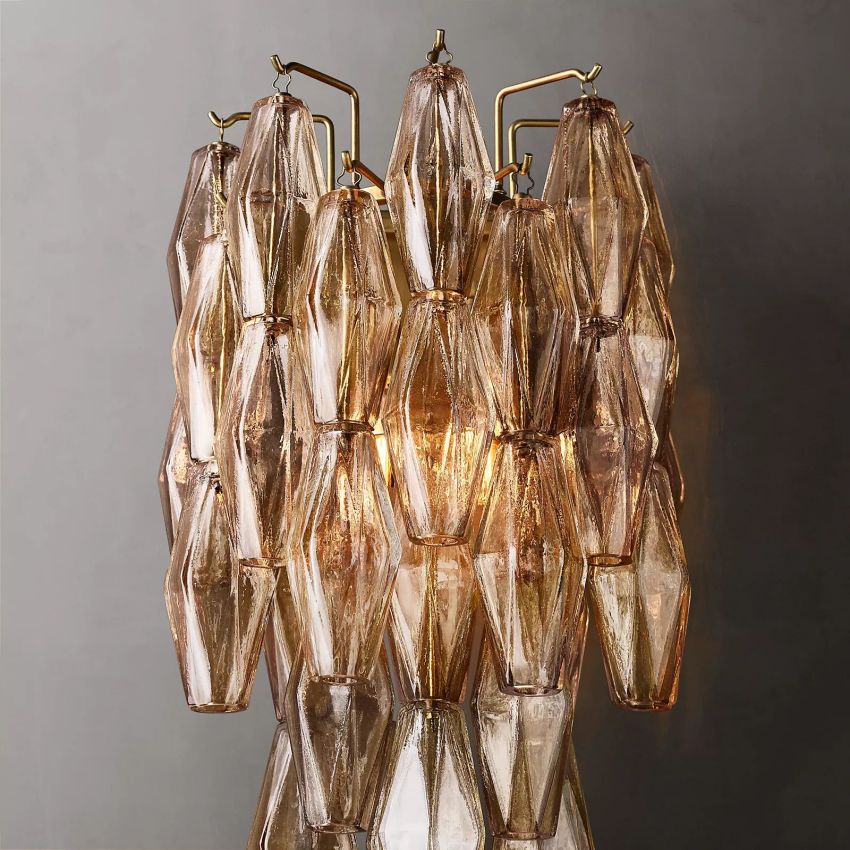 Murano Smoke Glass Sconce - Yami Lightings
