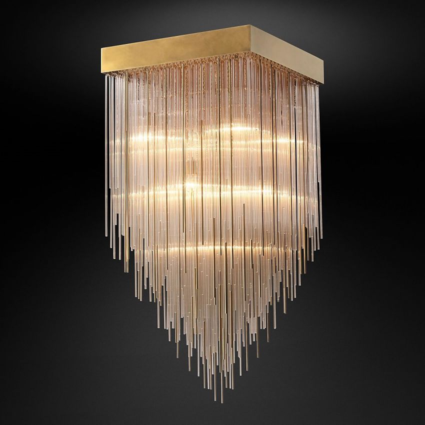 Cascade Square Chandelier 30" - Yami Lightings