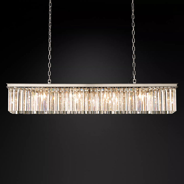 Eloise Modern Crystal Rectangular Chandelier - Yami Lightings