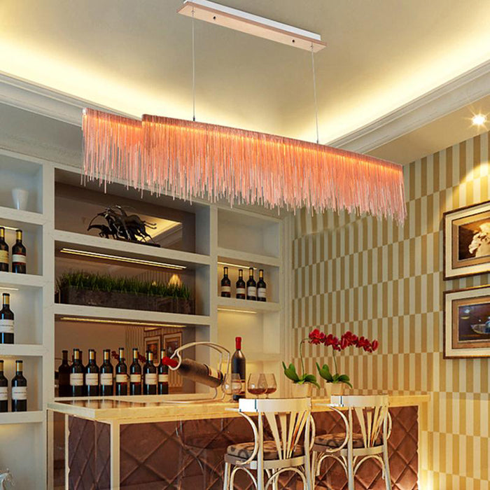 Bunny Dynamic Aluminum Chain Tassel Chandelier - Yami Lightings
