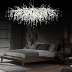 Doris Silver Branch Chandelier Light Fixture - Yami Lightings
