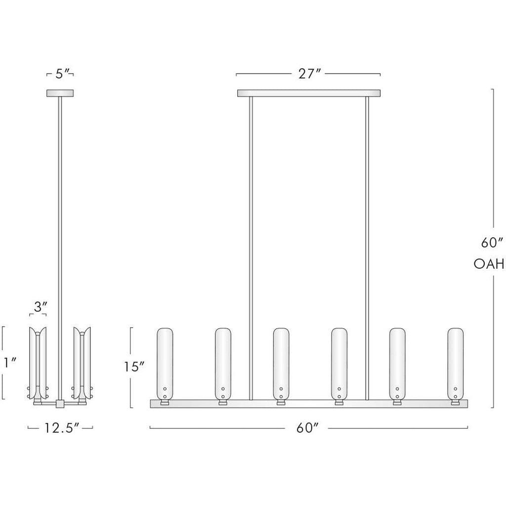 Palsmedes Linear Chandelier - Yami Lightings