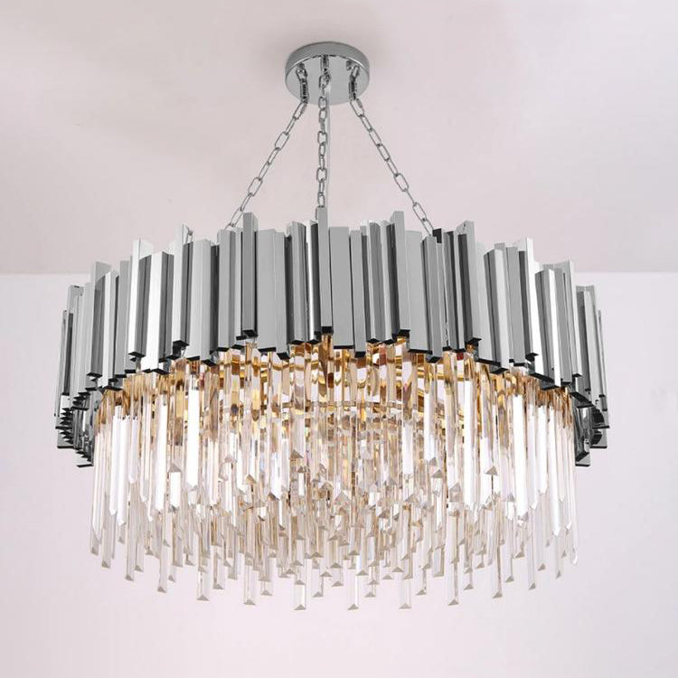 Elian Round Crystal Chandelier - Yami Lightings