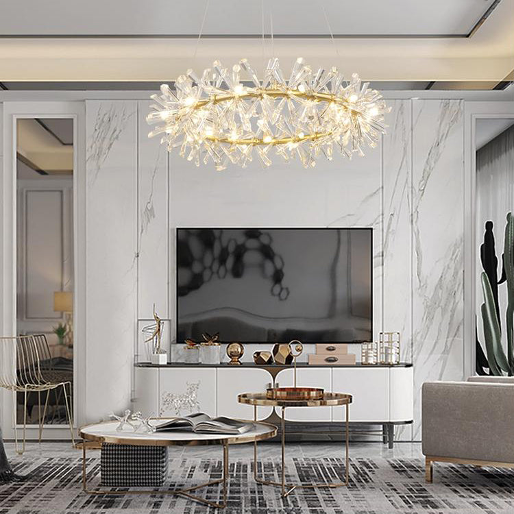 Kylia Ring Crystal Chandelier - Yami Lightings