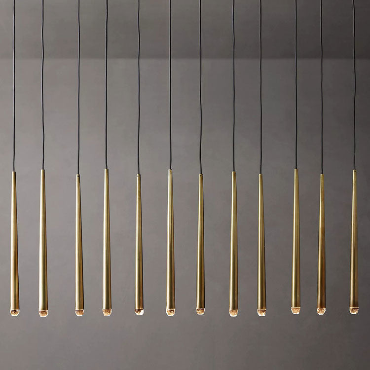 Artemis Linear Tapered Tubular Chandelier - Yami Lightings