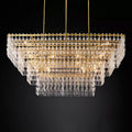Marignan Four-Tier Rectangular Chandelier 72" - Yami Lightings