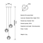 Adonis Suspension Water Drop Chandelier - Yami Lightings