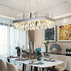 Arsenio Rectangular Crystal Chandelier - Yami Lightings
