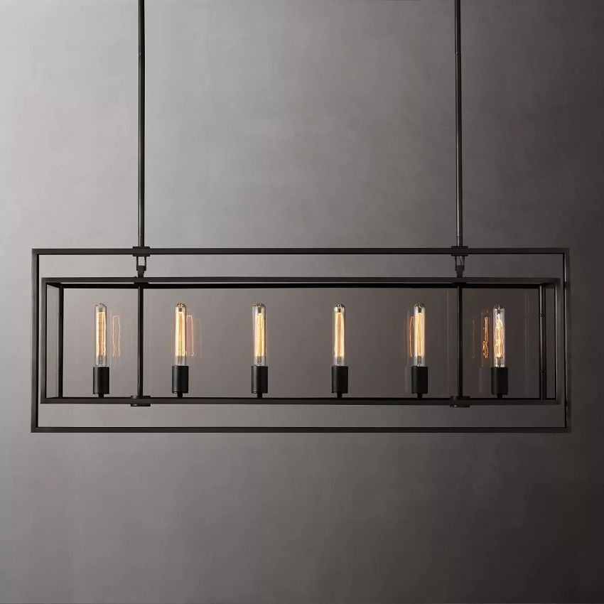 Beckman Rectangular Chandelier 54" - Yami Lightings