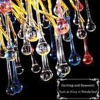 Doris Colorful Crystal Chandelier for Dining Room - Yami Lightings