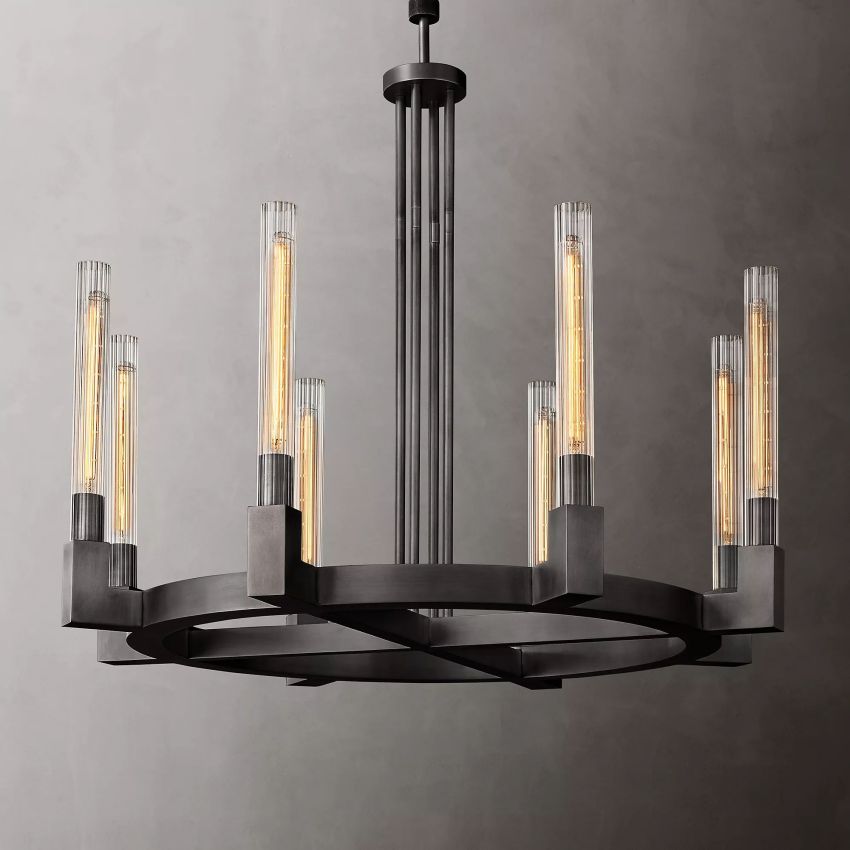 Cornelius Candlestick Round Chandelier 36" - Yami Lightings