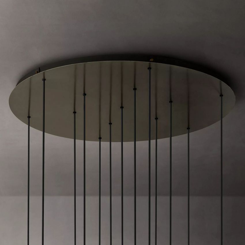 Glass Globe Moblie Cluster Chandelier 44" - Yami Lightings