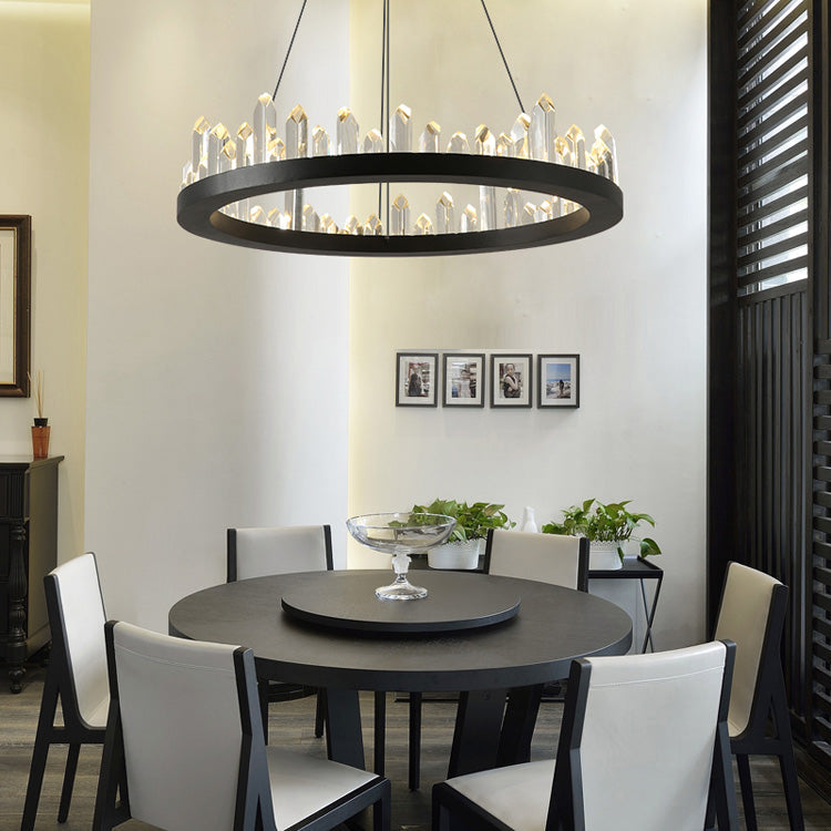 Letitia Crystal Ring Chandelier - Yami Lightings