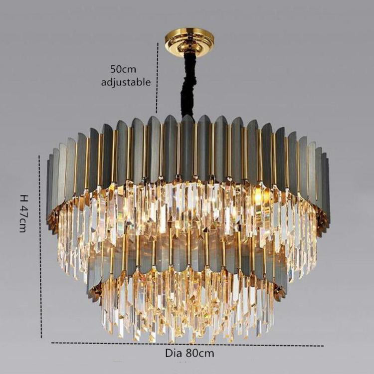 Flavian Double Tier Crystal Chandelier - Yami Lightings