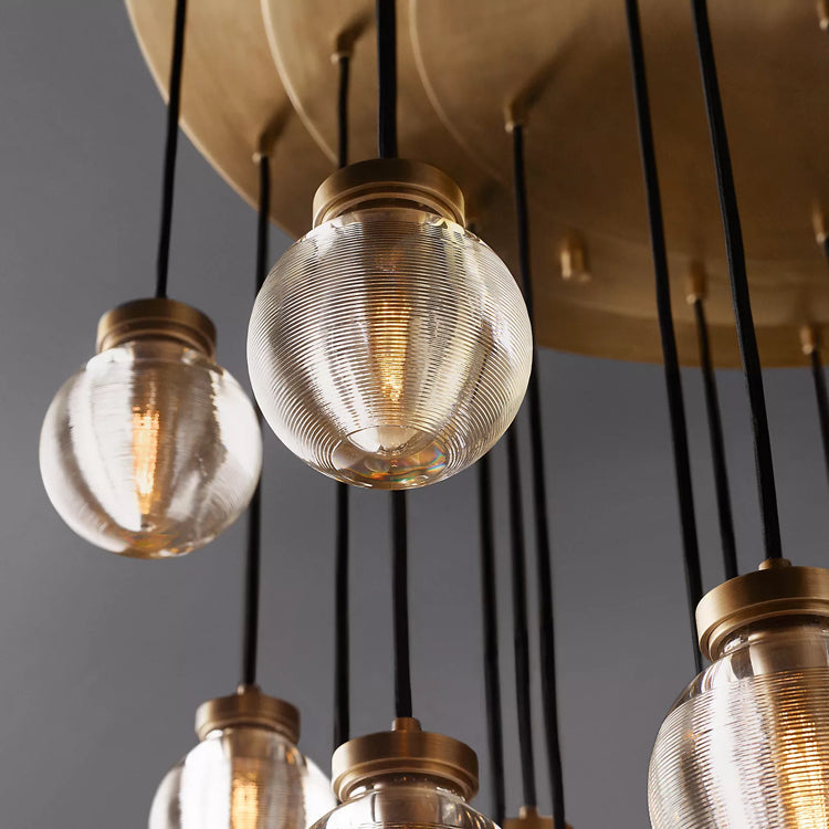 Pearl Round Chandelier - Yami Lightings