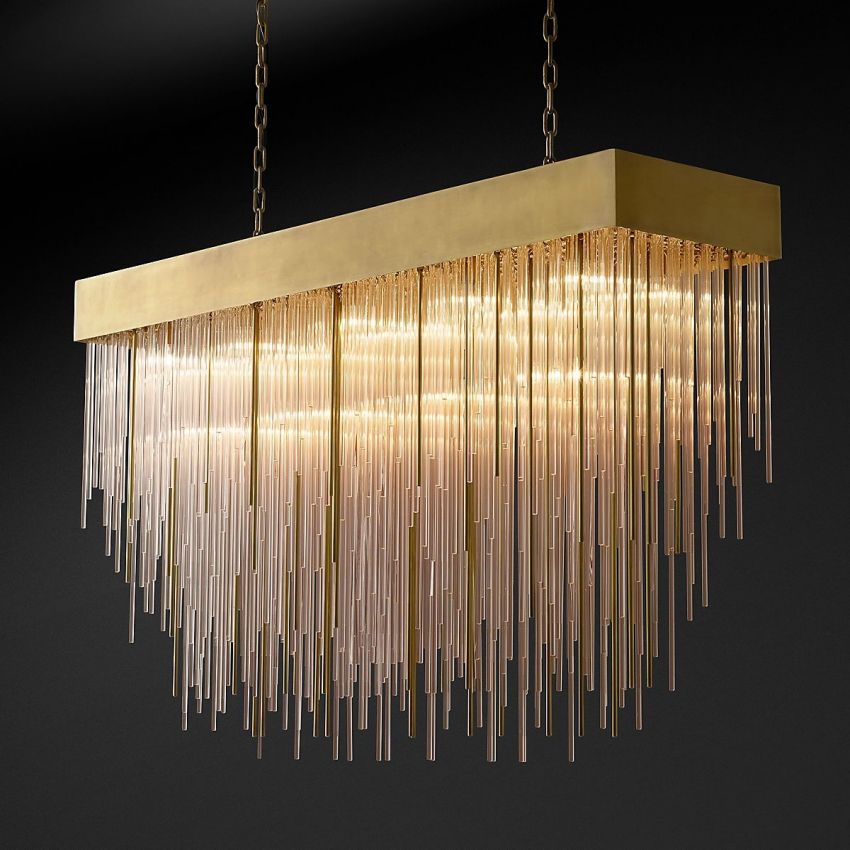 Cascade Square Chandelier 54" - Yami Lightings