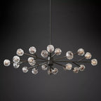 Belle De Crystal Ball Oval Chandelier 72" - Yami Lightings