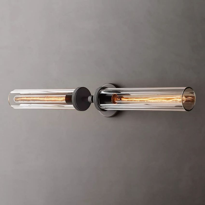 Lambert Knurled Grand Linear Sconce - Yami Lightings