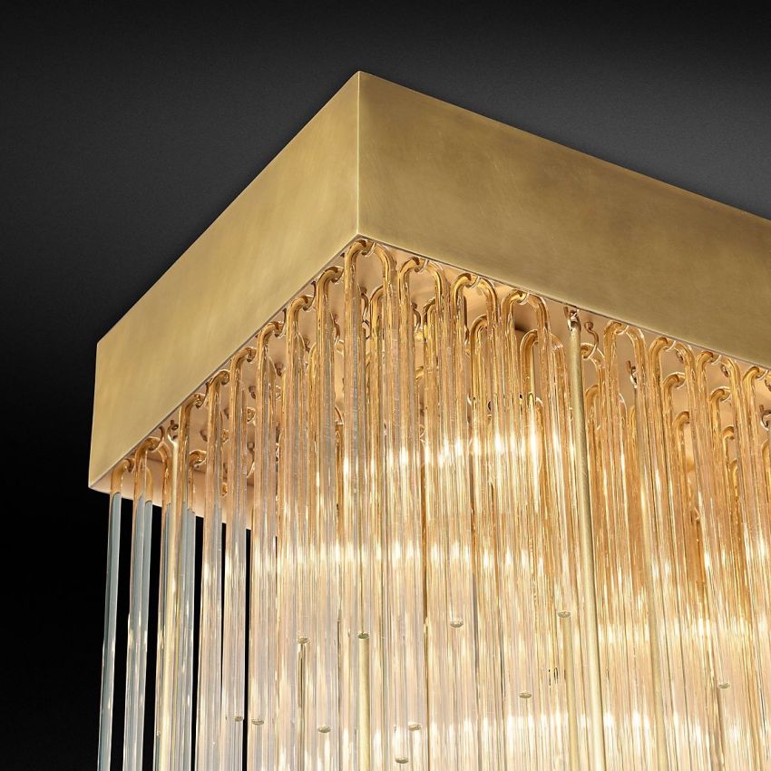 Cascade Square Chandelier 54" - Yami Lightings