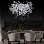 Doris Silver Branch Chandelier Light Fixture - Yami Lightings