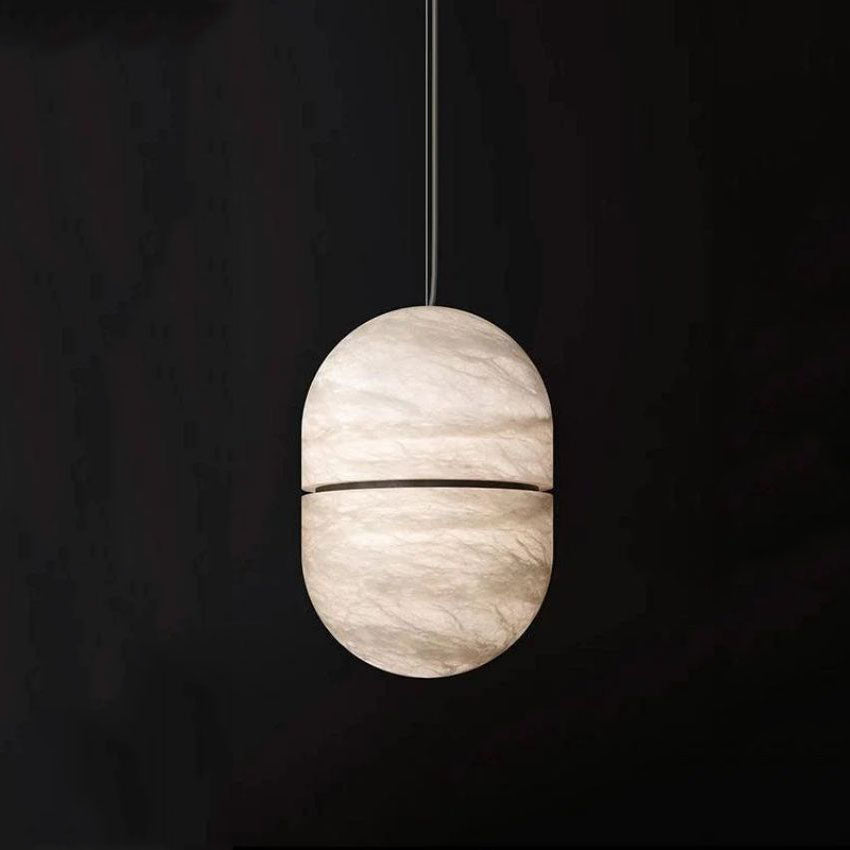 Alabaster Oval Pendant - Yami Lightings