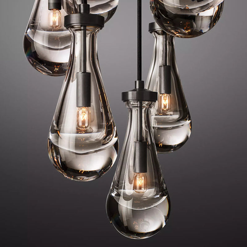 Raindrop Round Chandelier D18" - Yami Lightings