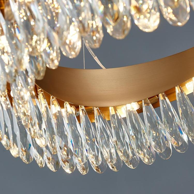 Ariana OvaL Crystal Chandelier - Yami Lightings