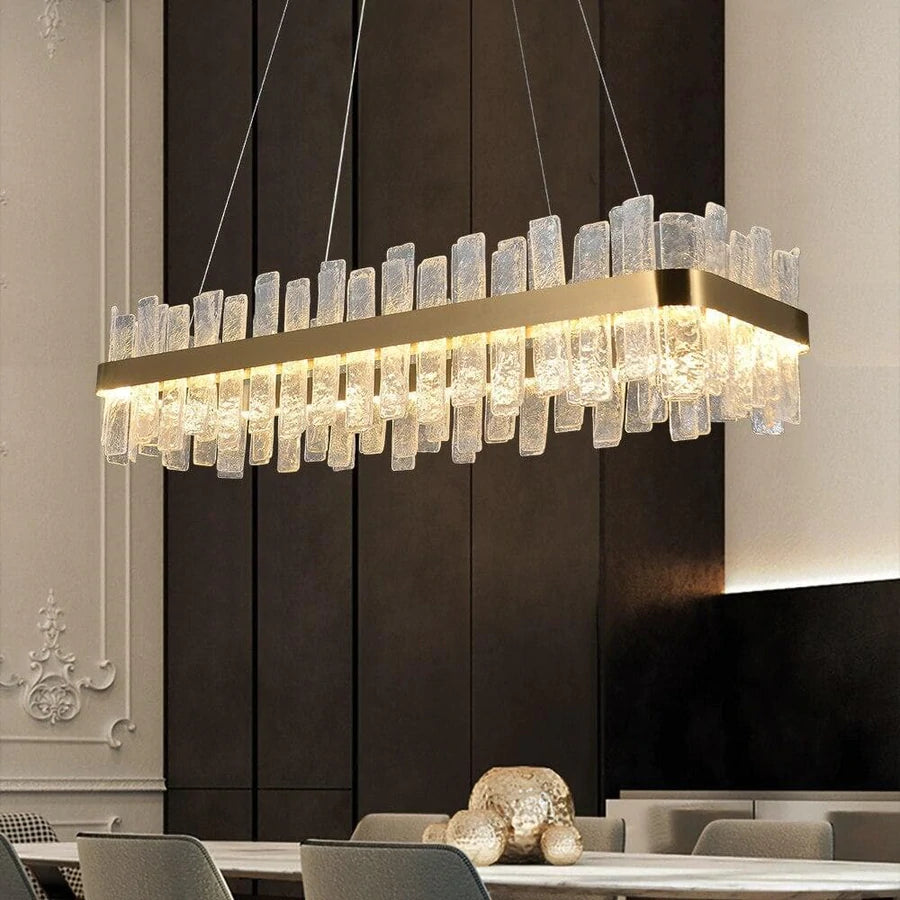 Andrea Rectangular Crystal Chandelier - Yami Lightings