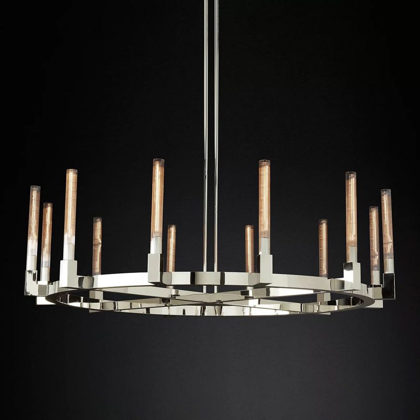 Cornelius Candlestick Round Chandelier 60" - Yami Lightings