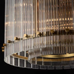 Marcia Glass Round Chandelier D22" - Yami Lightings