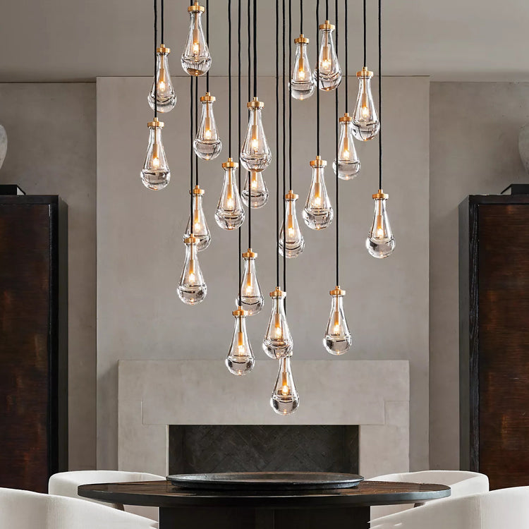 Raindrop Round Chandelier D47" - Yami Lightings