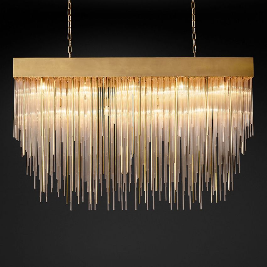 Cascade Square Chandelier 54" - Yami Lightings