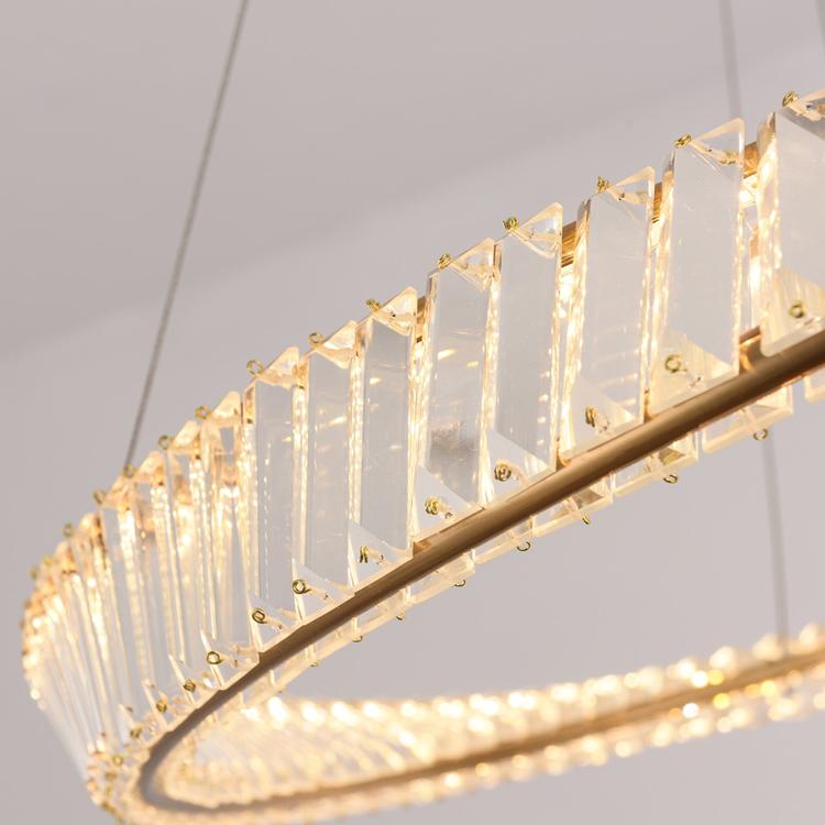 Cicero Crystal Ring Chandelier - Yami Lightings