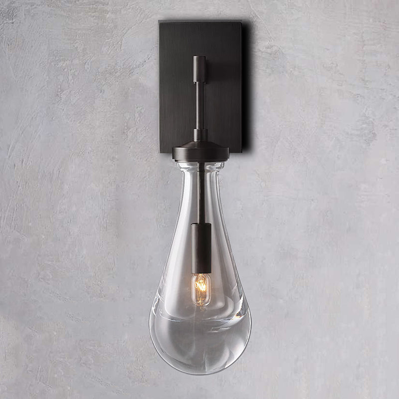Raindrop Sconce MattBlack - Yami Lightings