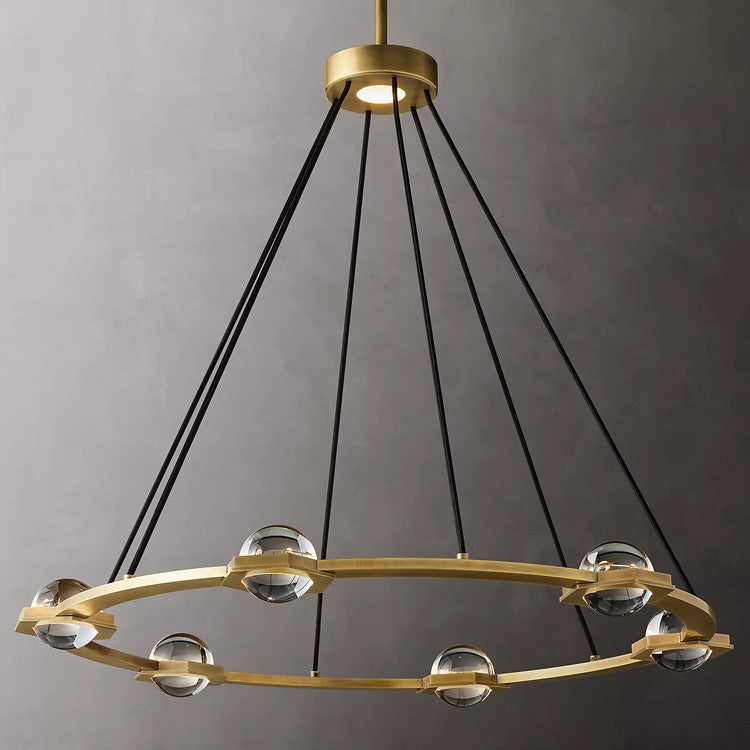 Planet Round Chandelier - Yami Lightings