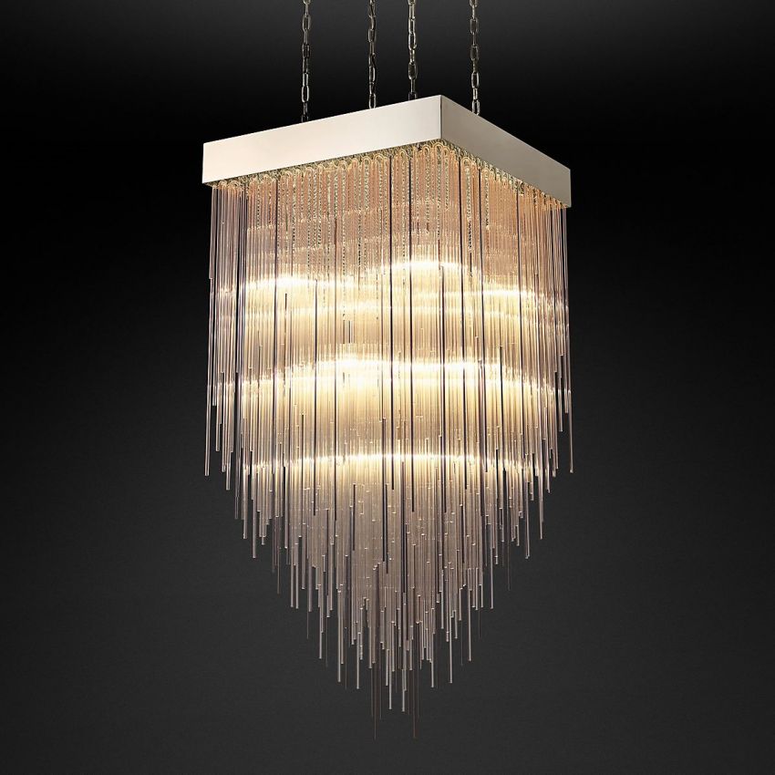 Cascade Square Chandelier 30" - Yami Lightings