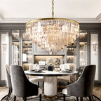 Modern Round K9 Crystal Chandeliers - Yami Lightings