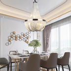 Eudora Luxury Aluminum Chain Tassel Chandelier - Yami Lightings