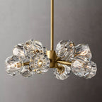 Belle De Crystal Ball Round Chandelier 24" - Yami Lightings