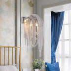 Sophia Modern Aluminum Chain Tassel Wall Sconce - Yami Lightings