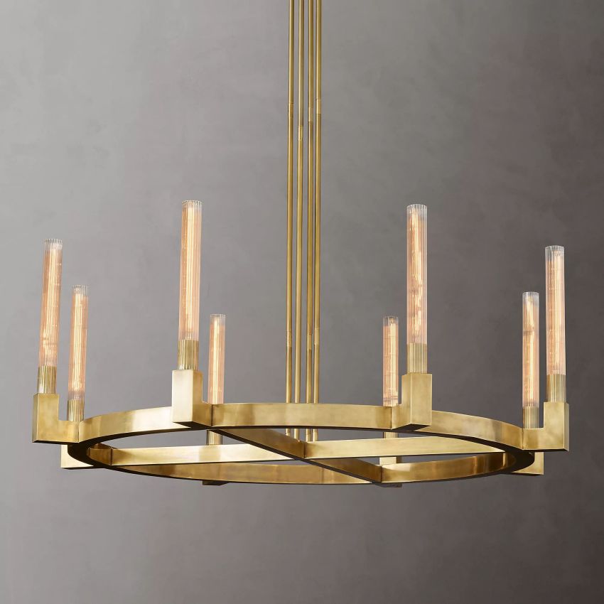 Cornelius Candlestick Round Chandelier 48" - Yami Lightings