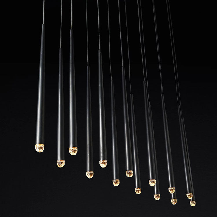 Artemis Linear Tapered Tubular Chandelier - Yami Lightings