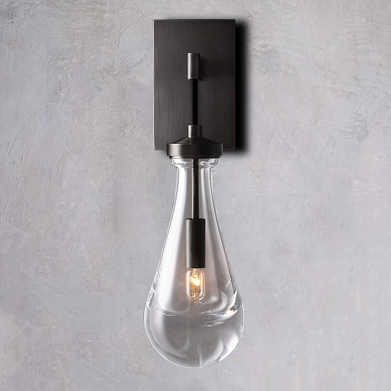 Raindrop Sconce MattBlack - Yami Lightings