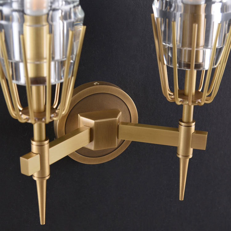 Delia Crystal Double Sconce - Yami Lightings