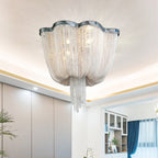 Tassel Ceiling Light Post-Modern Chandelier Aluminum Chain Light - Yami Lightings