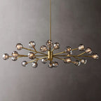 Belle De Crystal Ball Oval Chandelier 72" - Yami Lightings