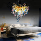 Doris Colorful Crystal Chandelier for Dining Room - Yami Lightings